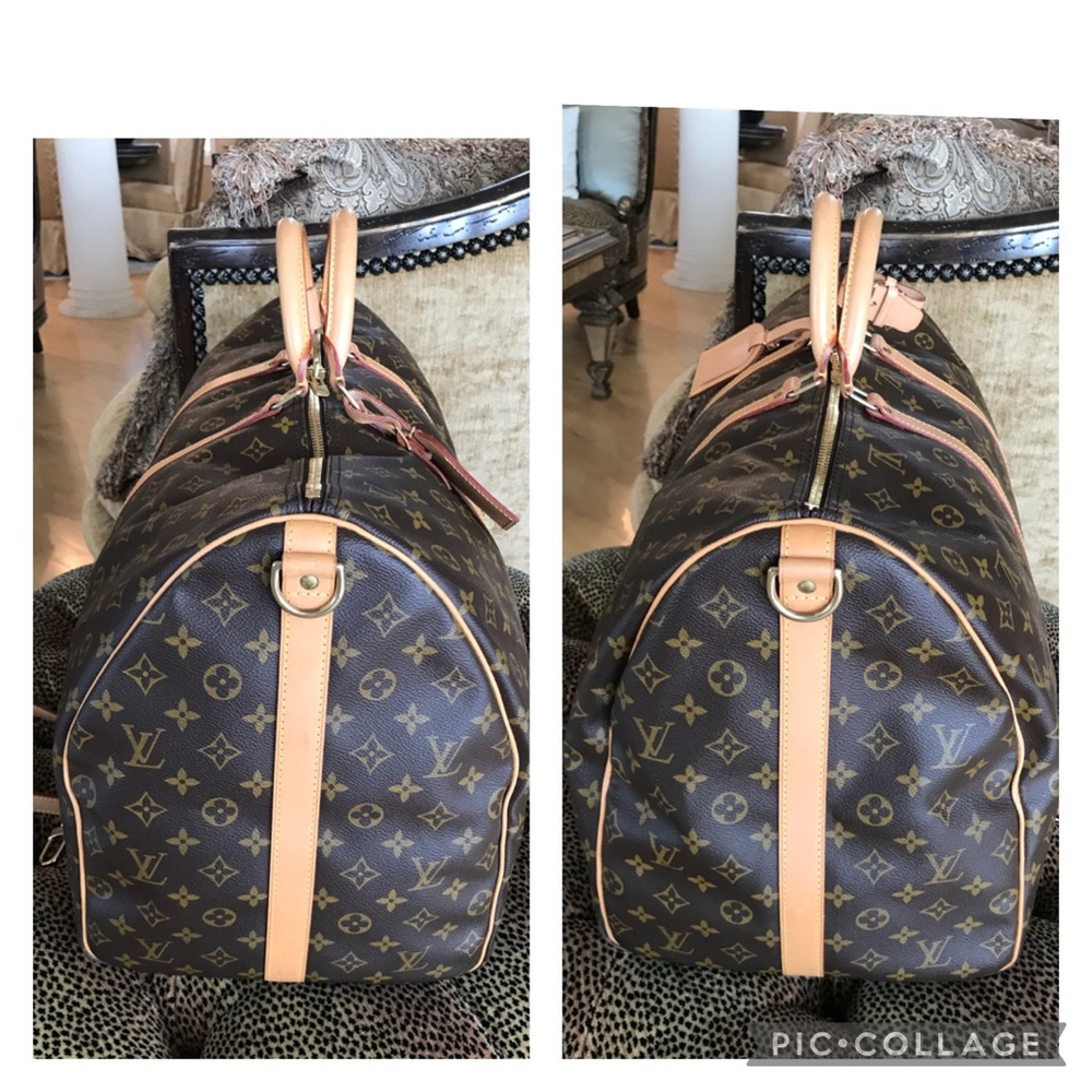Exquisite Louis Vuitton Keepall 60 Bandolier Travel Bag Duffel - Picture 8 of 17